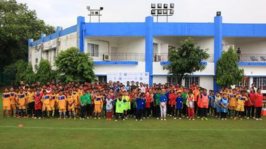 Over 100 kids attend Grassroots Festival integrated with Coaches' Workshop Over 100 kids attend Grassroots Festival integrated with Coaches' Workshop