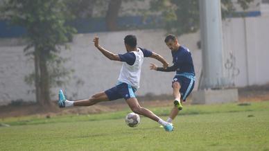 Jamshedpur FC continue the hard work in training after an important victory over Chennaiyin FC . Jamshedpur FC continue the hard work in training after an important victory over Chennaiyin FC .