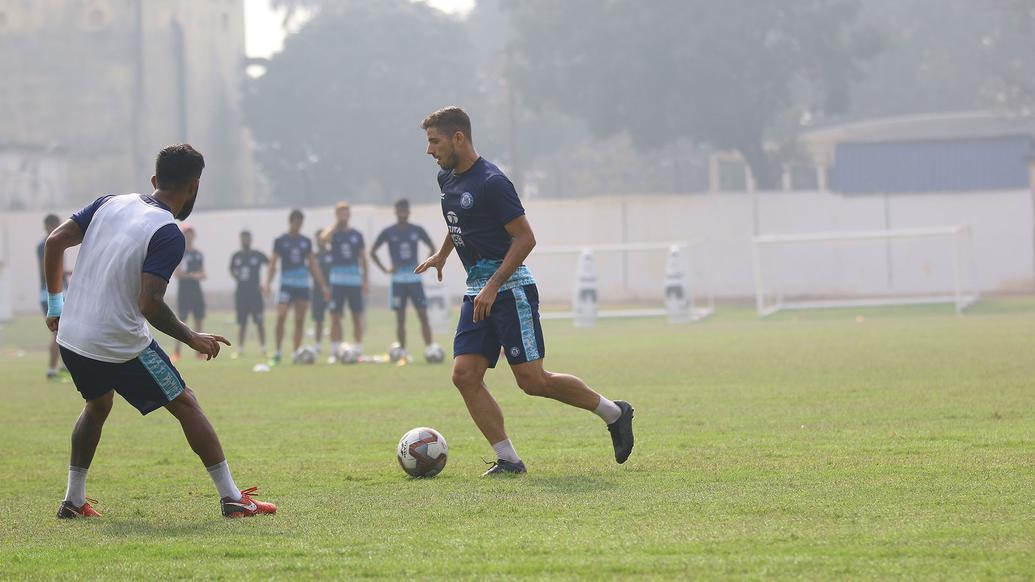 Jamshedpur FC continue the hard work in training after an important victory over Chennaiyin FC .