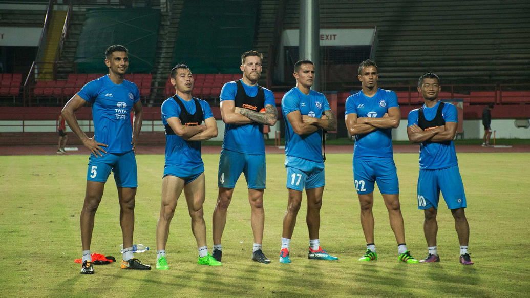 Jamshedpur FC's first day of training at the JRD Tata Sports Complex