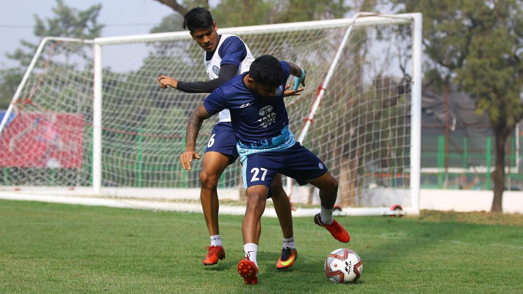 Jamshedpur FC continue the hard work in training after an important victory over Chennaiyin FC .