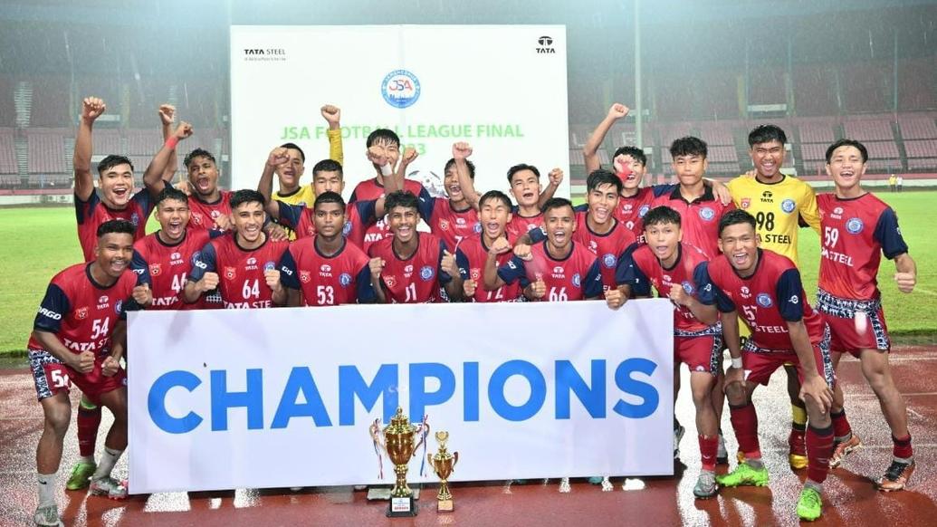 Jamshedpur FC Reserves beat Tata Steel 3-1 to win JSA League Premier Division trophy at JRD Tata Sports Complex