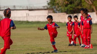 Pablo, Farukh and Augustin visit RVS Academy Football School for knowledge sharing