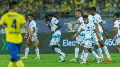 The Men of Steel captured in action from the Jawaharlal Nehru Stadium, Kochi 📸 