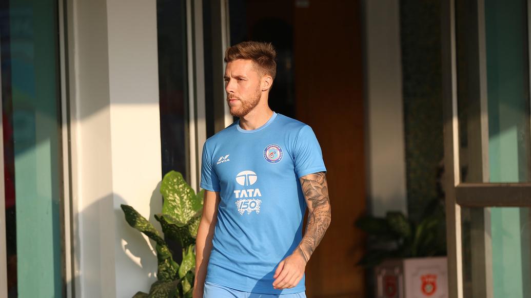 Jamshedpur FC squad training ahead of a tough match against FC Goa