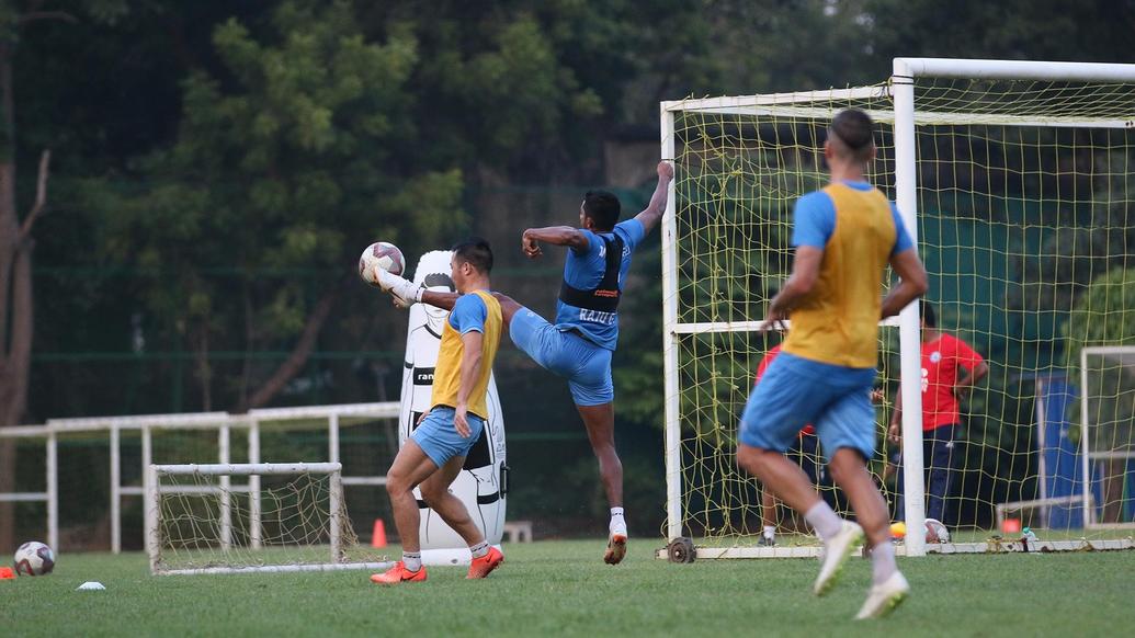 Jamshedpur FC squad training ahead of a tough match against FC Goa