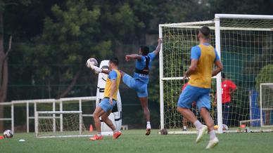 Jamshedpur FC squad training ahead of a tough match against FC Goa