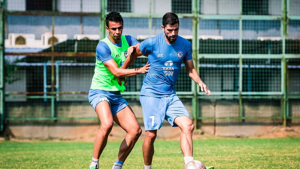 Jamshedpur FC train before an important game against FC Pune City