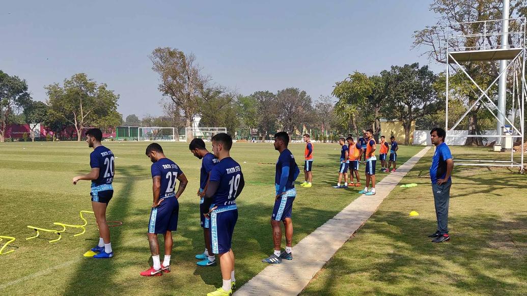 Jamshedpur FC squad grinds it out in training